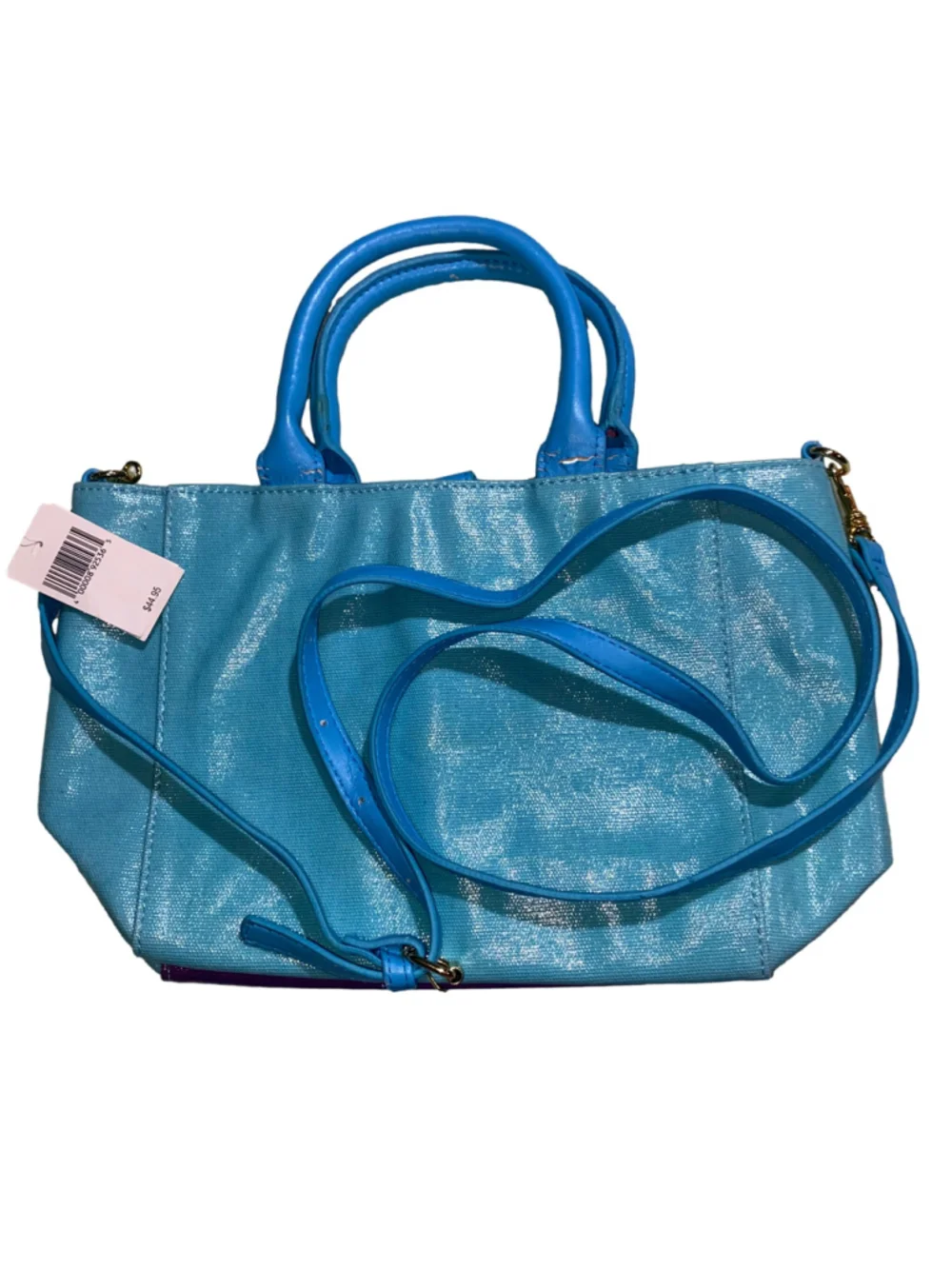 Women's Disney Parks The Chapeau Tote Handbag 12” Across Blue Purple